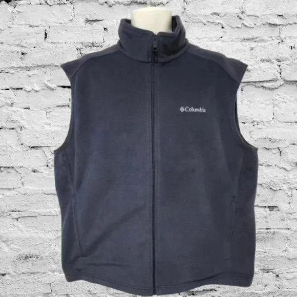 Columbia Sports Quick Dri Full Zip Fleece Steens Vest Outdoor Gorpcore Warm Cozy - Picture 1 of 9